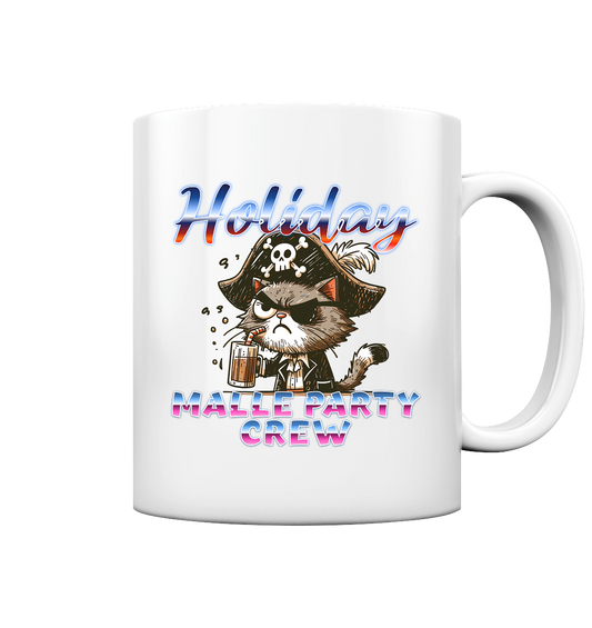 Urlaubsdruck Malle- Party Crew - Tasse glossy