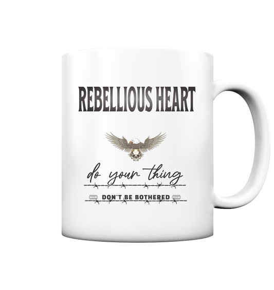 Rebellisches Herz Streetwear - Tasse matt