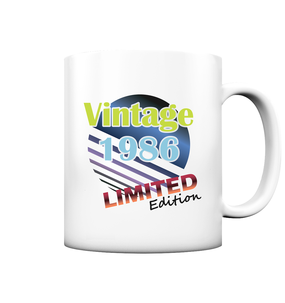 Jahrgang 1986- Tassen Limited Edition - Vintage    - Tasse matt