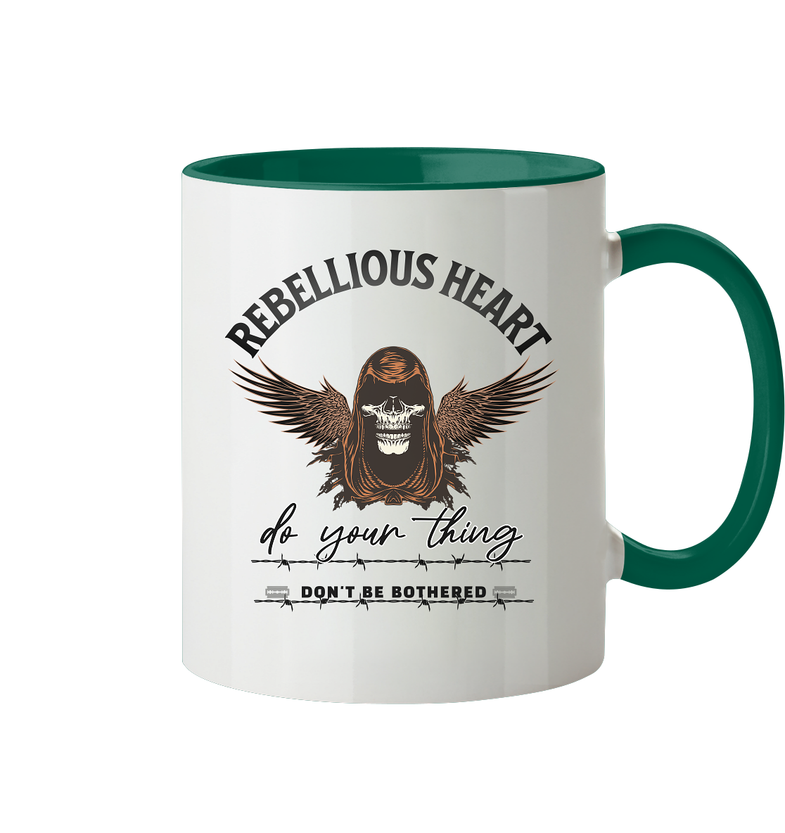 Rebellisches Herz III - Tasse zweifarbig