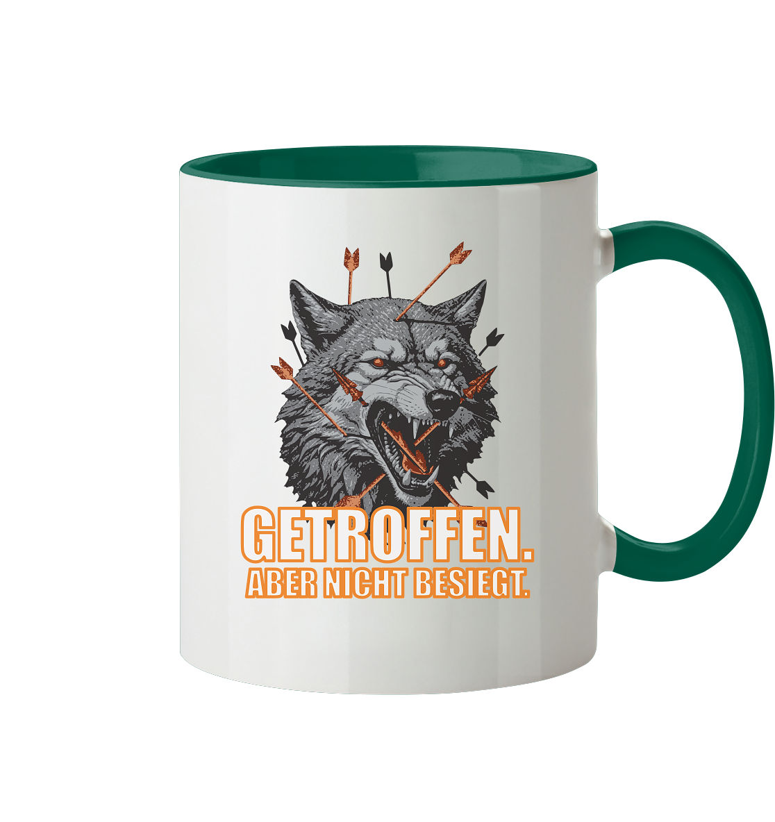Alpha Wolf – Unbroken - Tasse zweifarbig