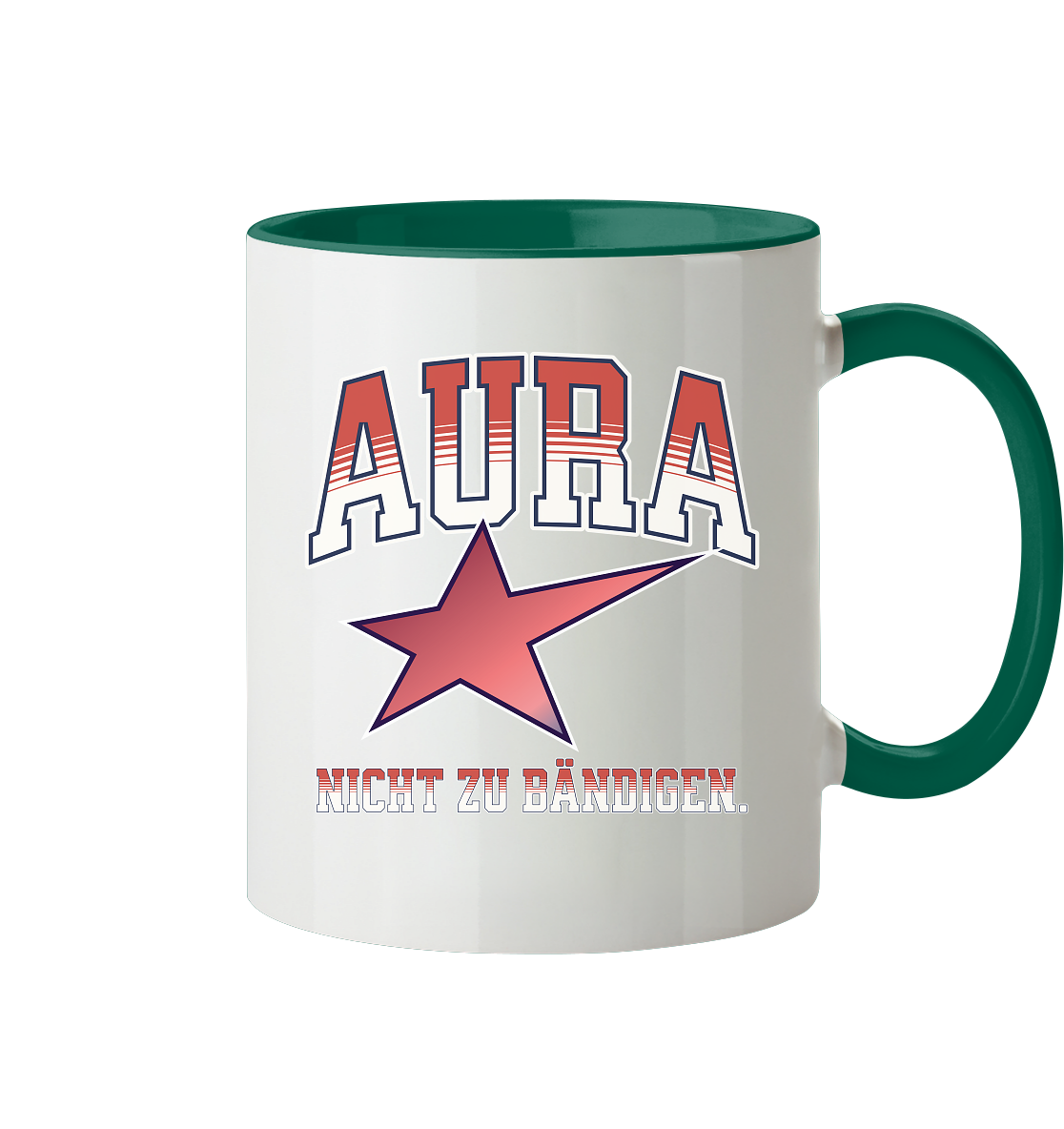 AURA – Nicht zu bändigen - Tasse zweifarbig