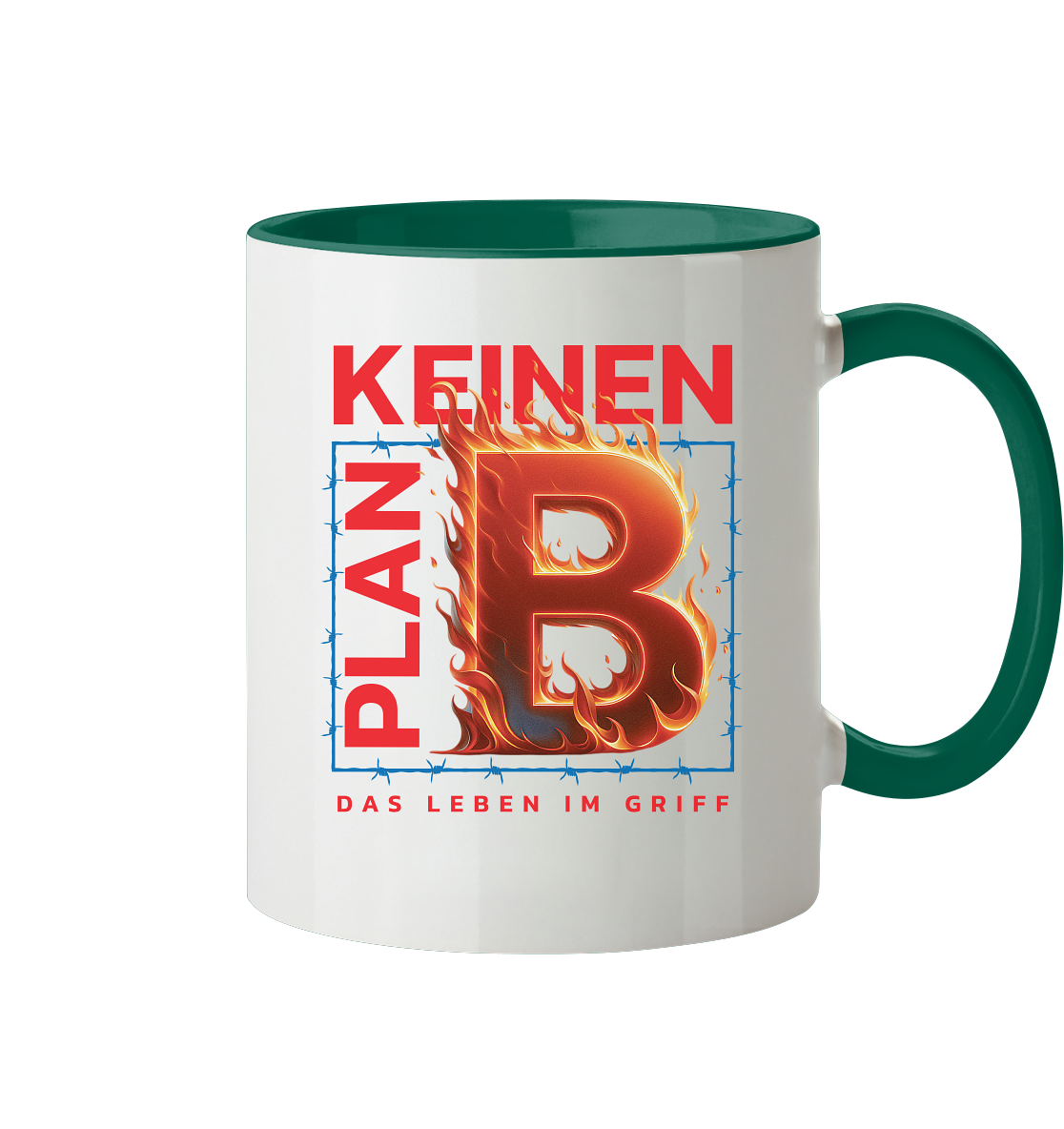 Keinen Plan B - Tasse zweifarbig