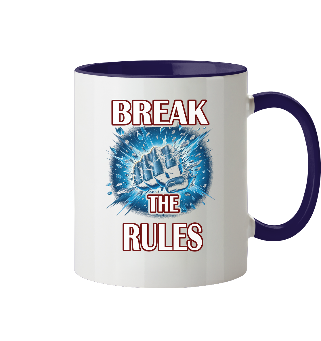 Break the Rules - Tasse zweifarbig