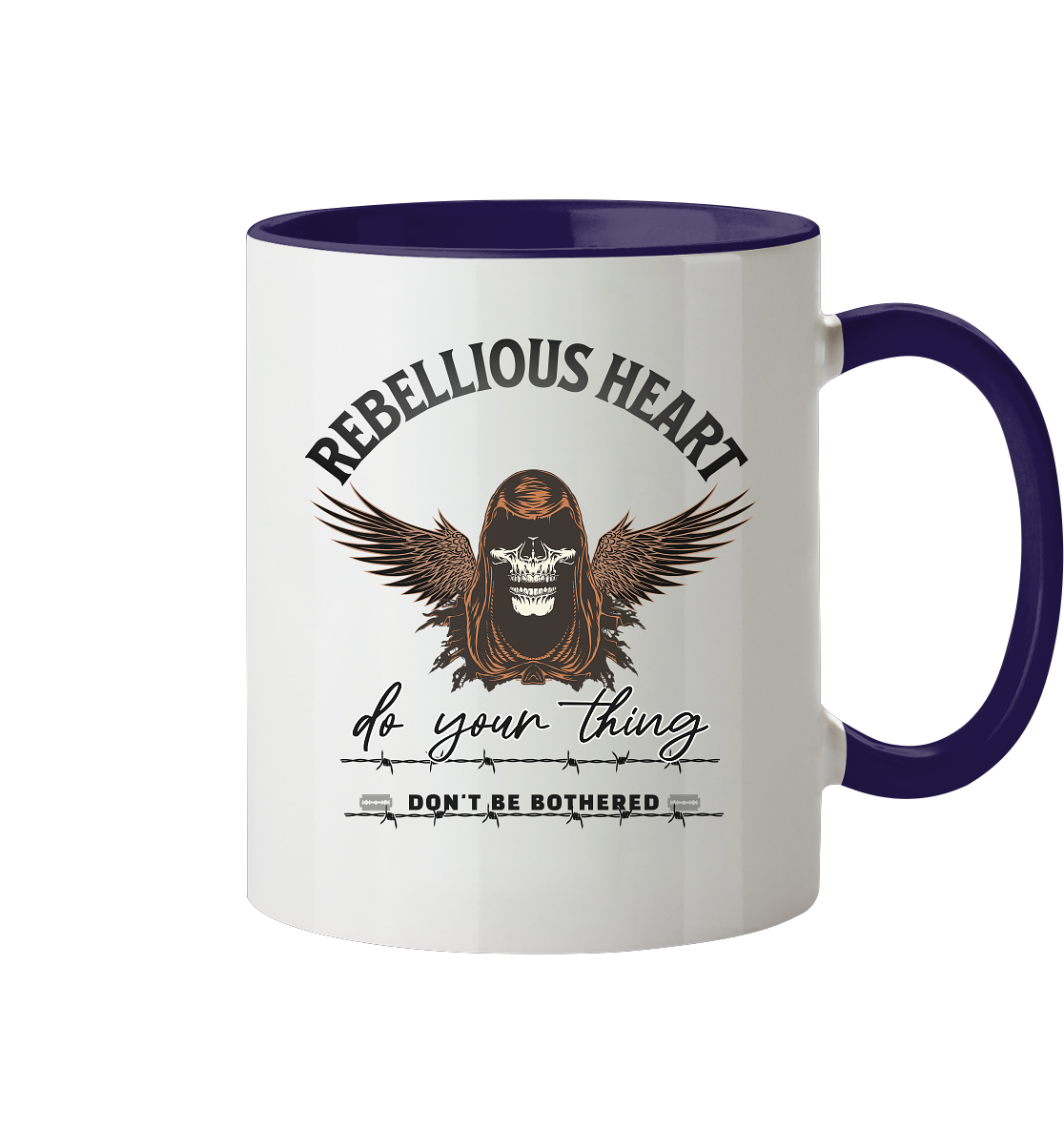 Rebellisches Herz III - Tasse zweifarbig