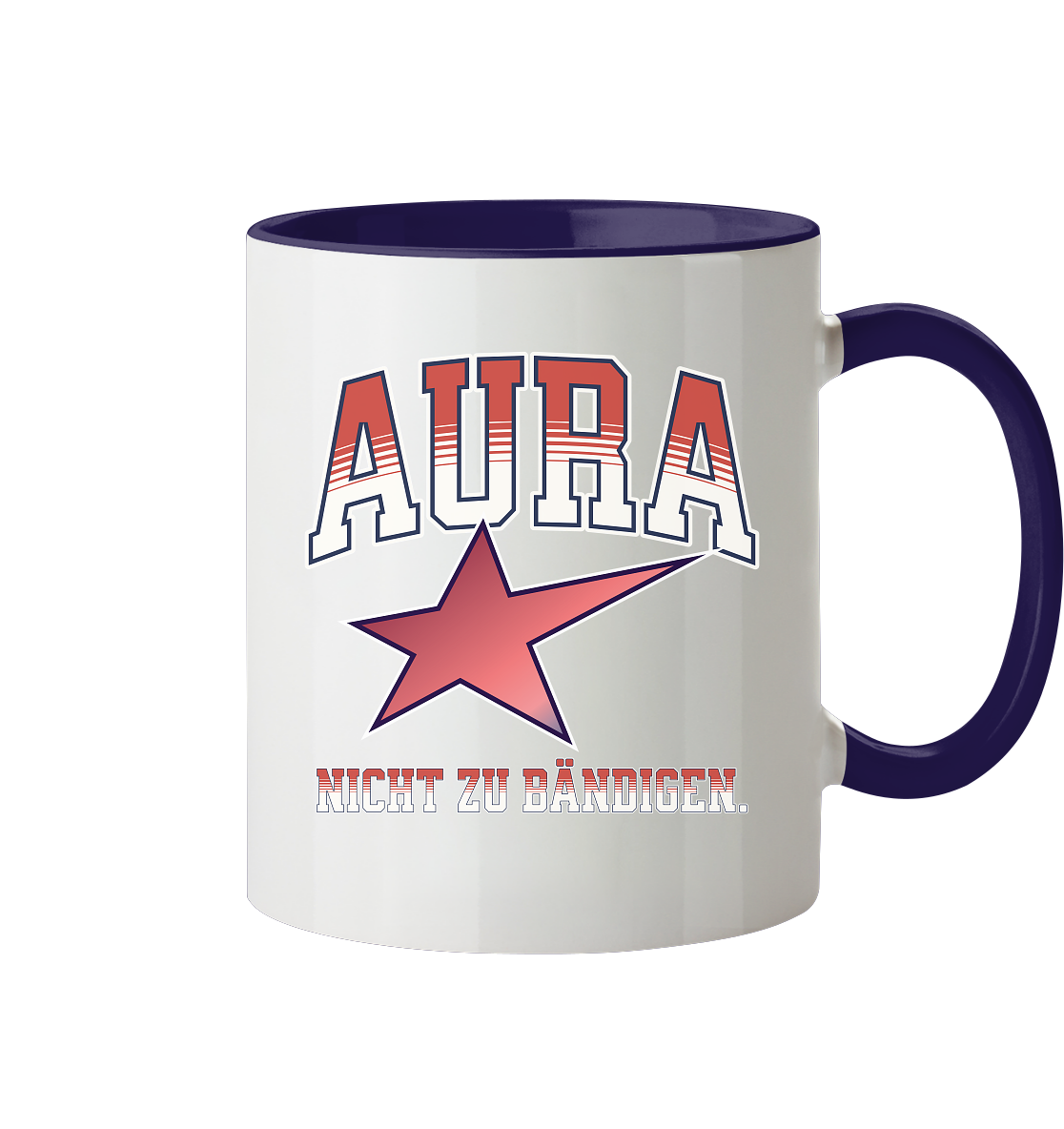 AURA – Nicht zu bändigen - Tasse zweifarbig