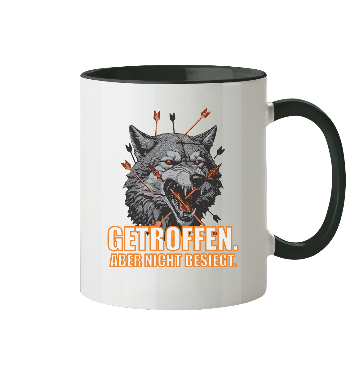 Alpha Wolf – Unbroken - Tasse zweifarbig