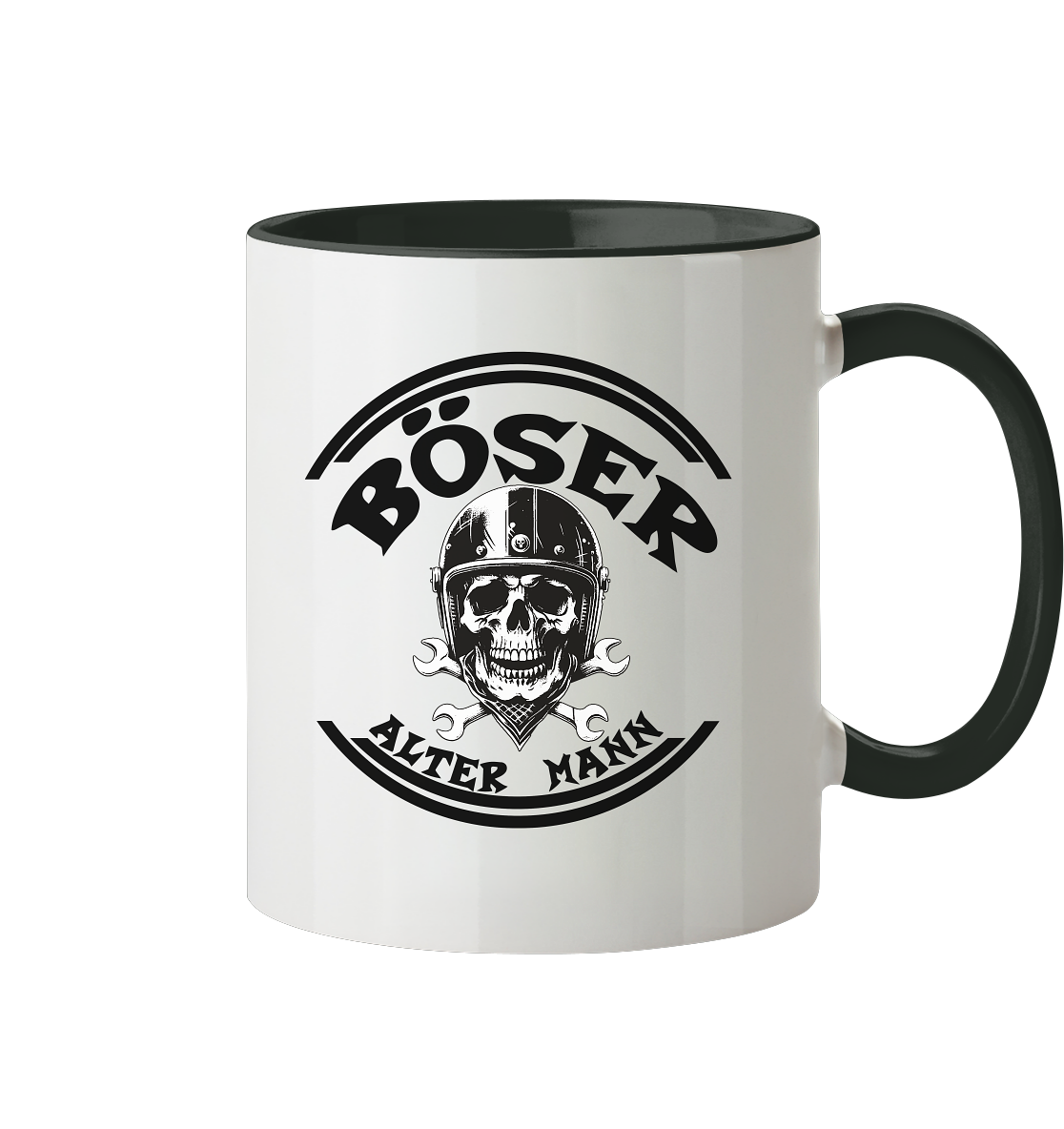 Tassen mit Aufdruck, Tasse zweifarbig, Tasse mit coolen Motiven,  Böser Alter Mann