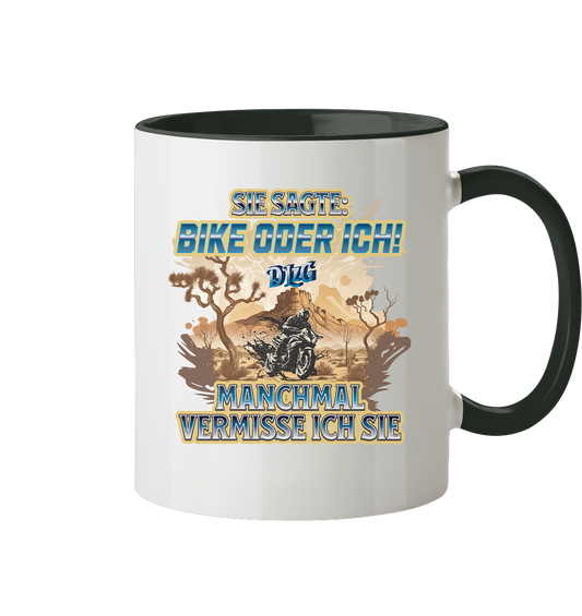 DLzG - Manchmal vermisse ich sie - Statement - Tasse zweifarbig