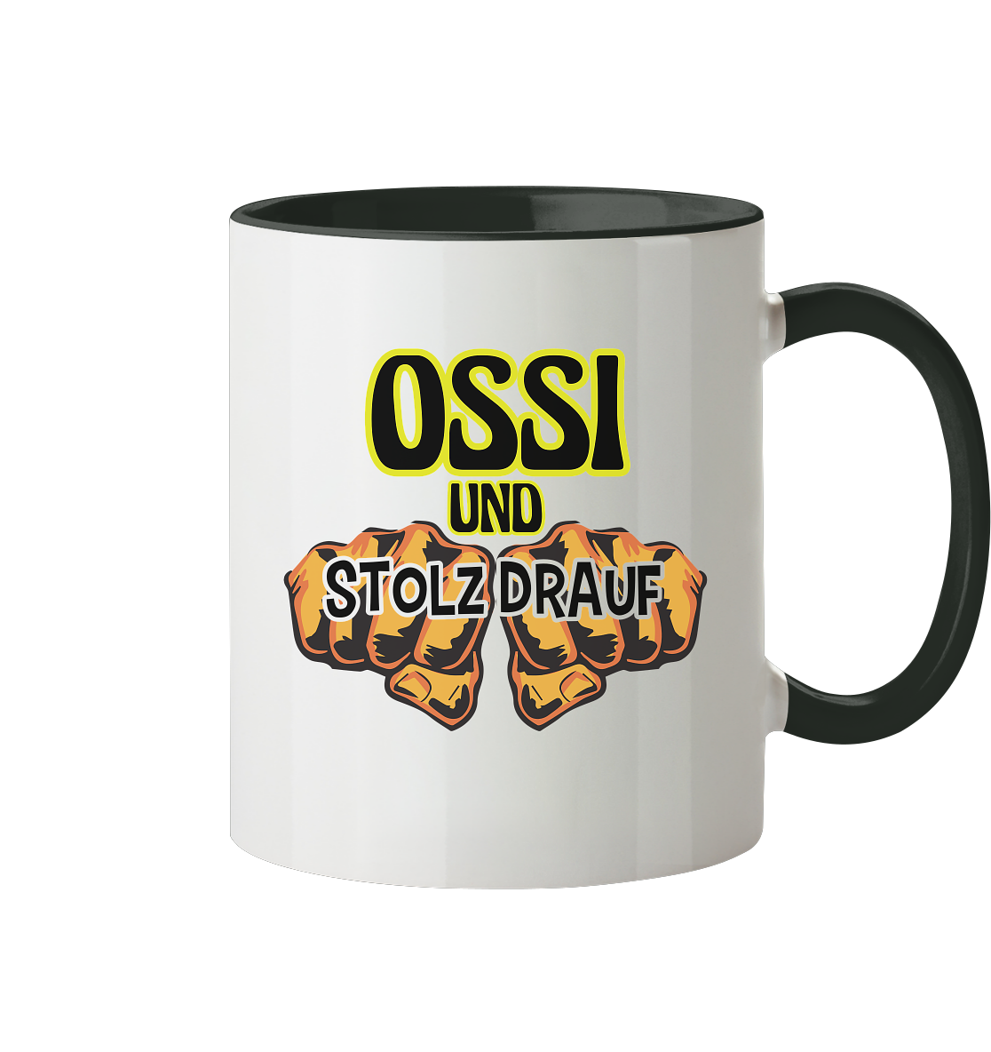 Ossi und stolz drauf - Tasse zweifarbig