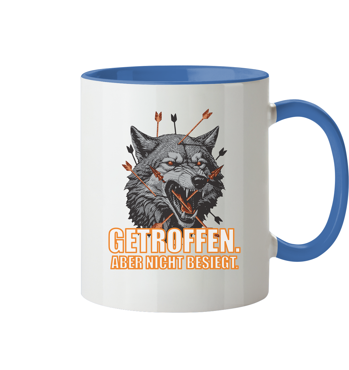 Alpha Wolf – Unbroken - Tasse zweifarbig