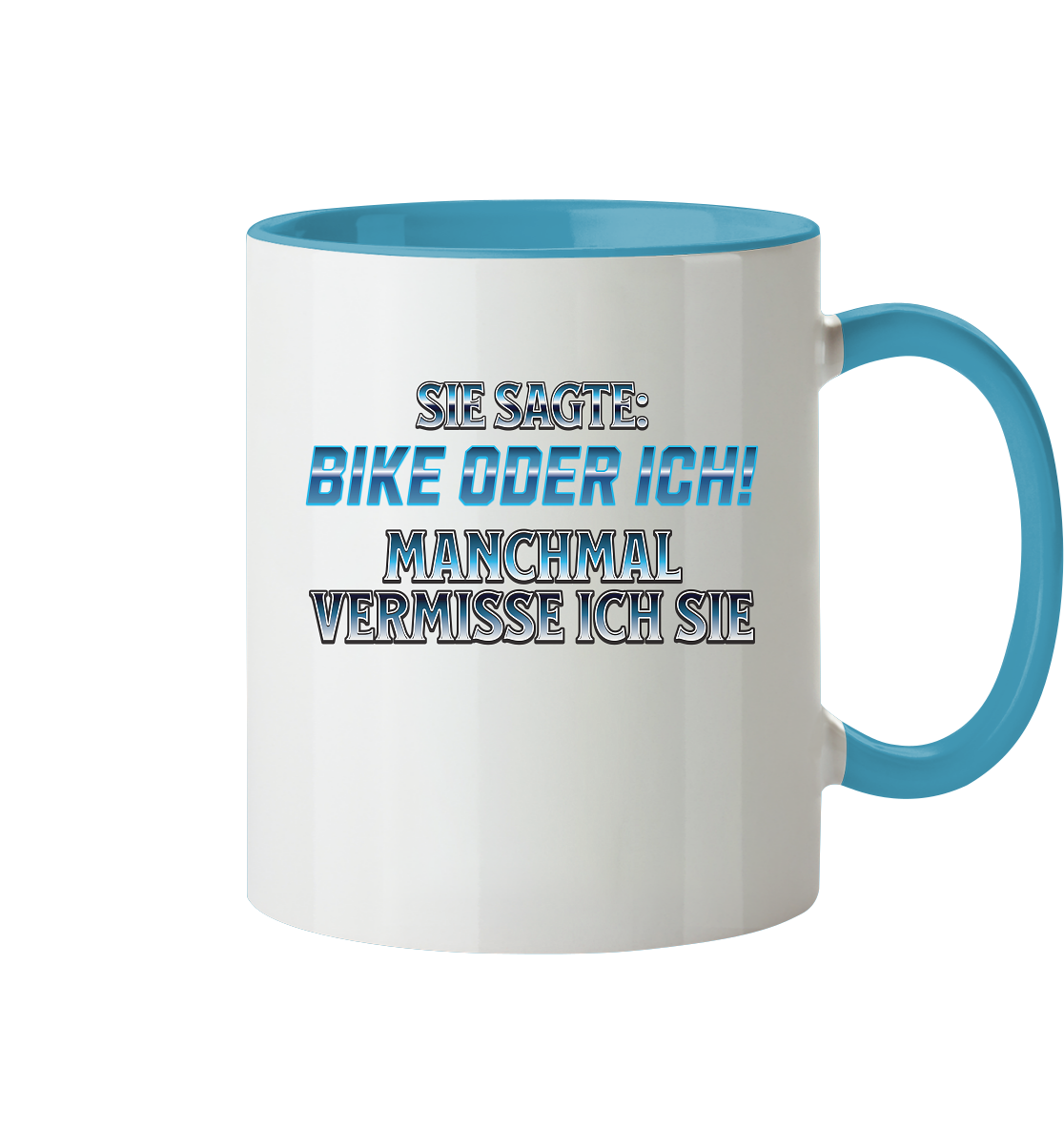 Biker - Bike oder Ich - Tasse zweifarbig