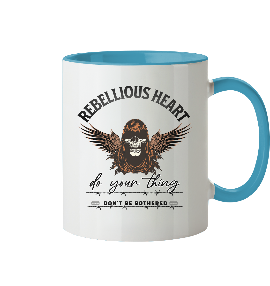 Rebellisches Herz III - Tasse zweifarbig