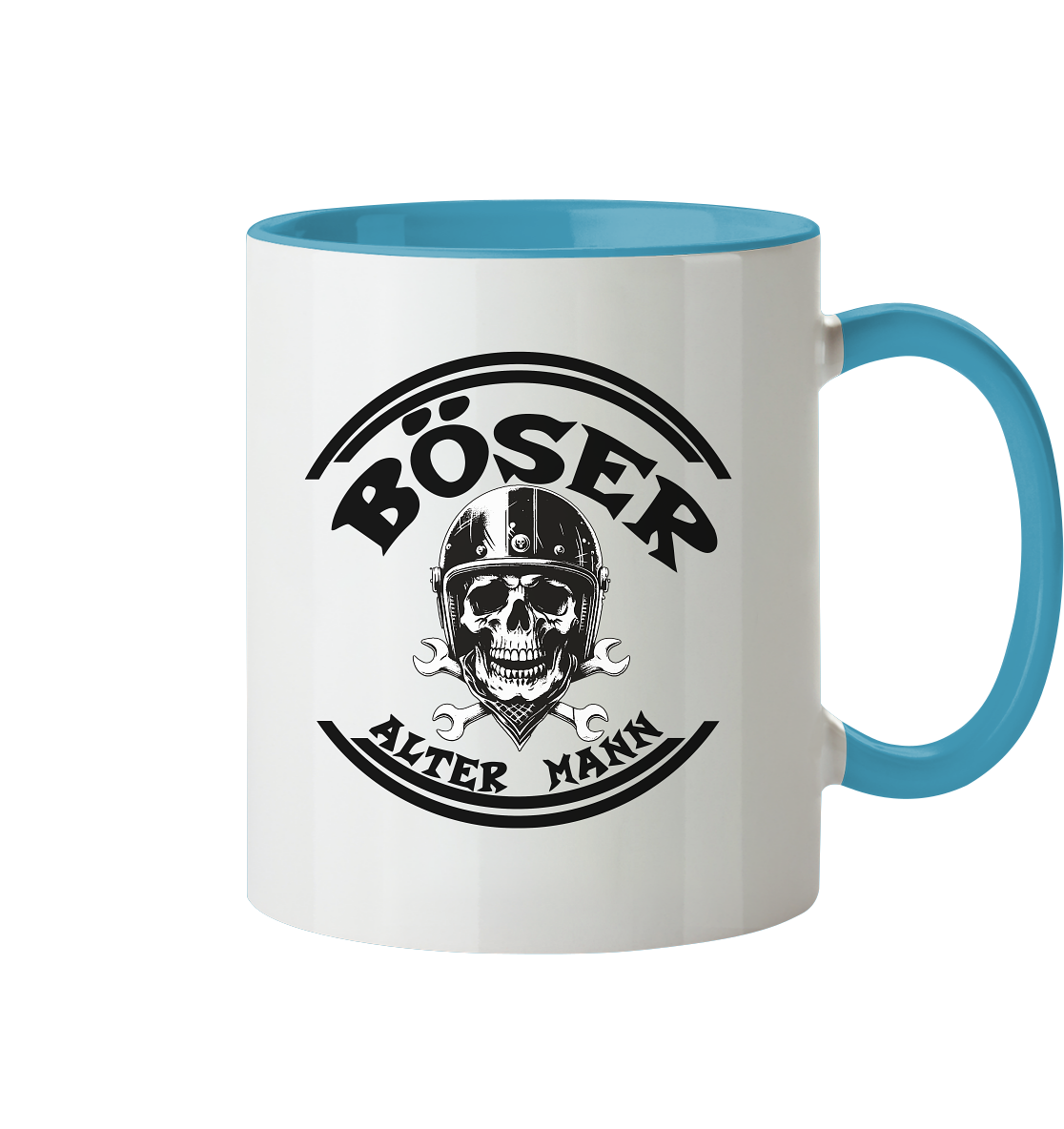 Tassen mit Aufdruck, Tasse zweifarbig, Tasse mit coolen Motiven,  Böser alter Mann