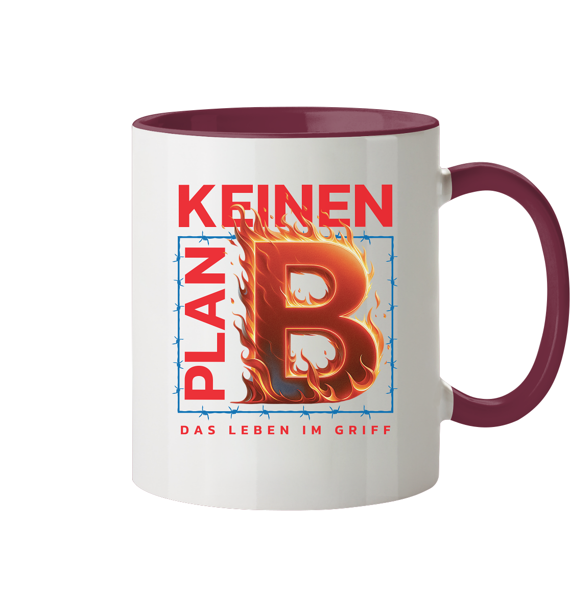 Keinen Plan B - Tasse zweifarbig