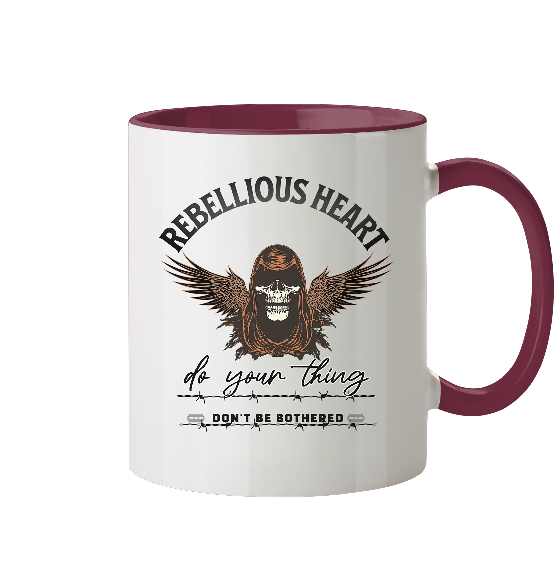 Rebellisches Herz III - Tasse zweifarbig