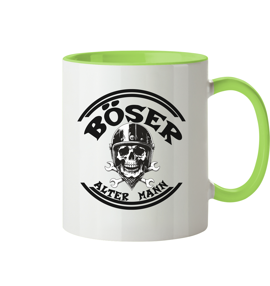 Tassen mit Aufdruck, Tasse zweifarbig, Tasse mit coolen Motiven,  Böser alter Mann