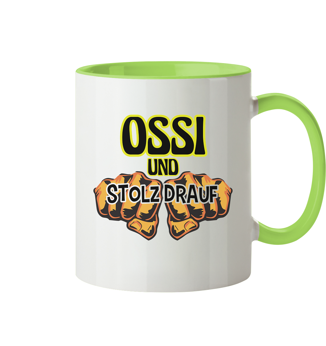 Ossi und stolz drauf - Tasse zweifarbig