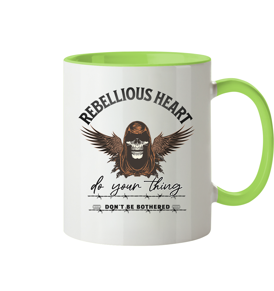 Rebellisches Herz III - Tasse zweifarbig