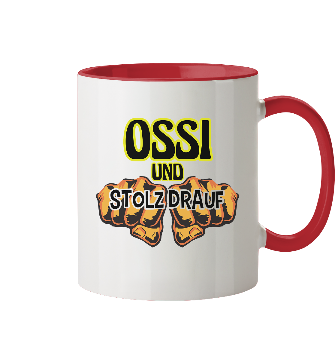 Ossi und stolz drauf - Tasse zweifarbig