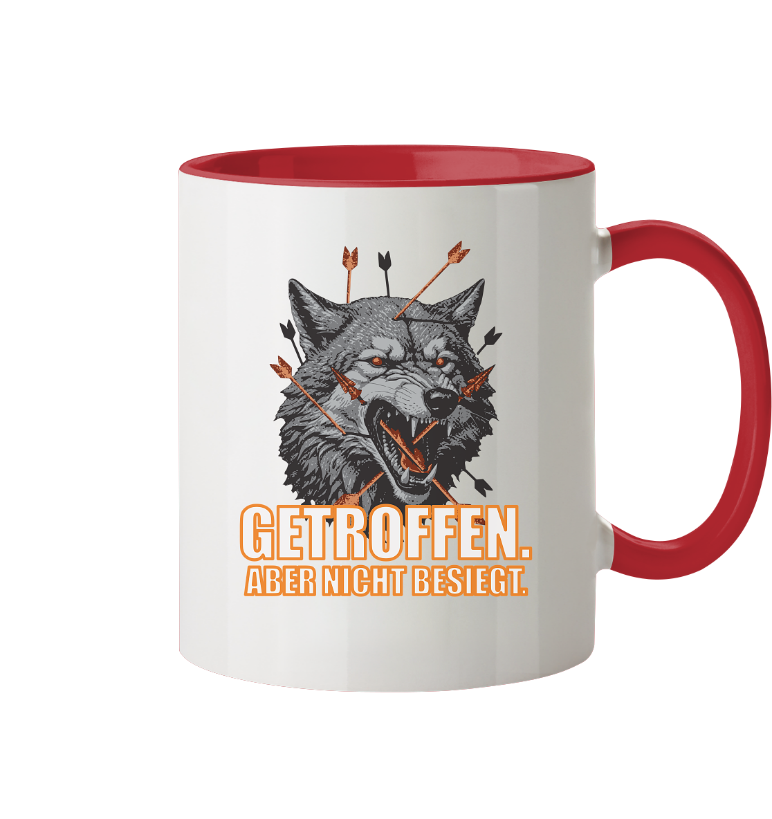 Alpha Wolf – Unbroken - Tasse zweifarbig