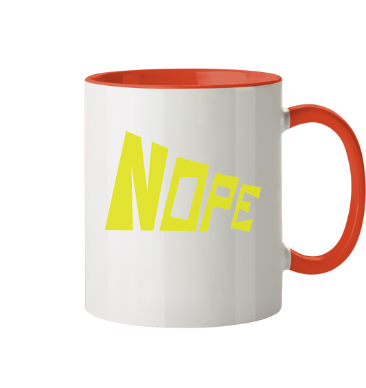 NOPE NO 2 - Tasse zweifarbig