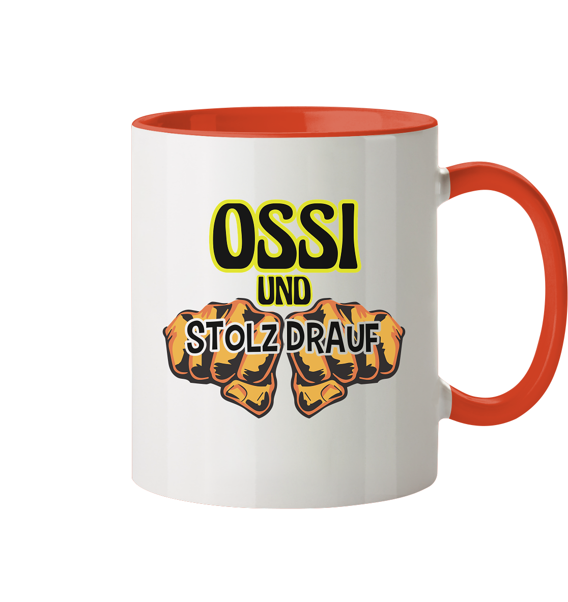 Ossi und stolz drauf - Tasse zweifarbig