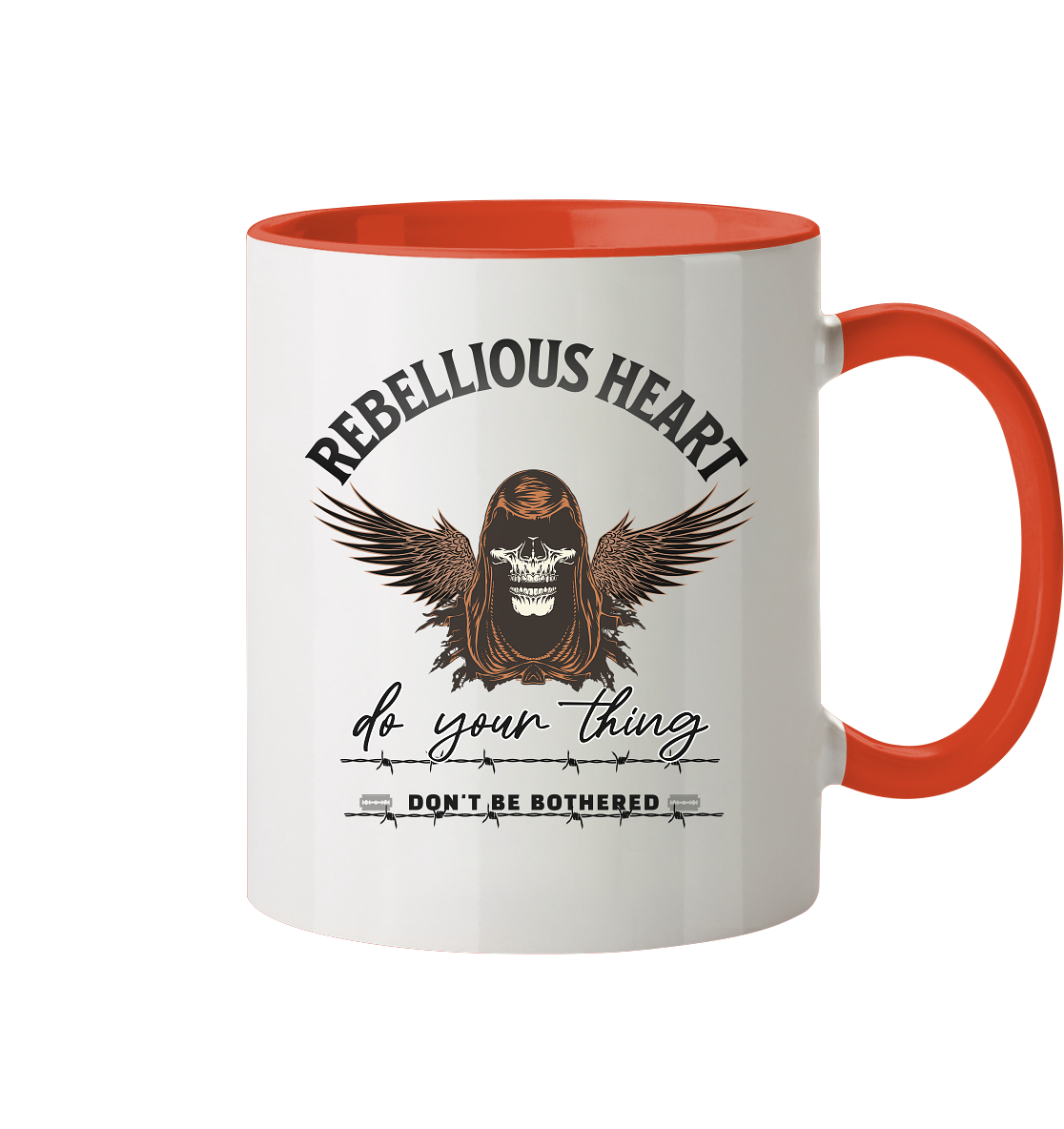 Rebellisches Herz III - Tasse zweifarbig