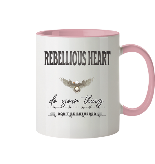 Rebellisches Herz Streetwear - Tasse zweifarbig