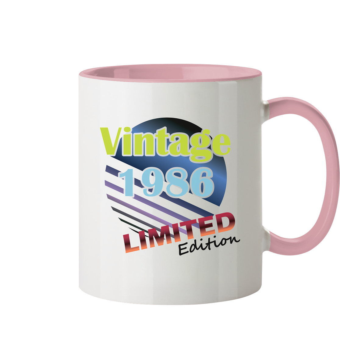 Jahrgang 1986- Tassen Limited Edition - Vintage    - Tasse zweifarbig