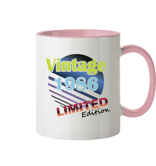 Jahrgang 1986- Tassen Limited Edition - Vintage    - Tasse zweifarbig