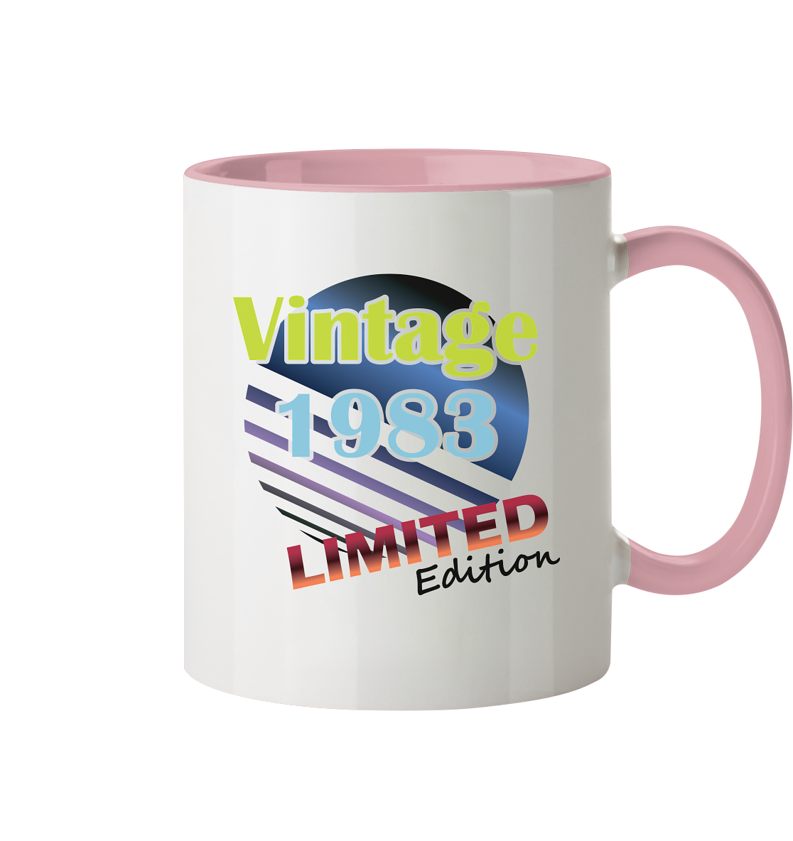 Jahrgang 1983- Tassen Limited Edition - Vintage    - Tasse zweifarbig