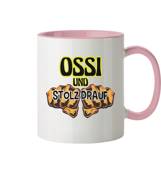 Ossi und stolz drauf - Tasse zweifarbig