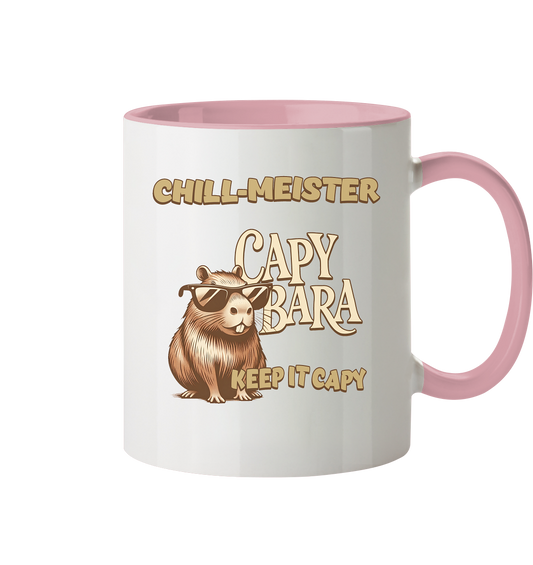 Chill-Meister Capybara – Keep it Capy (Bio & Premium) - Tasse zweifarbig