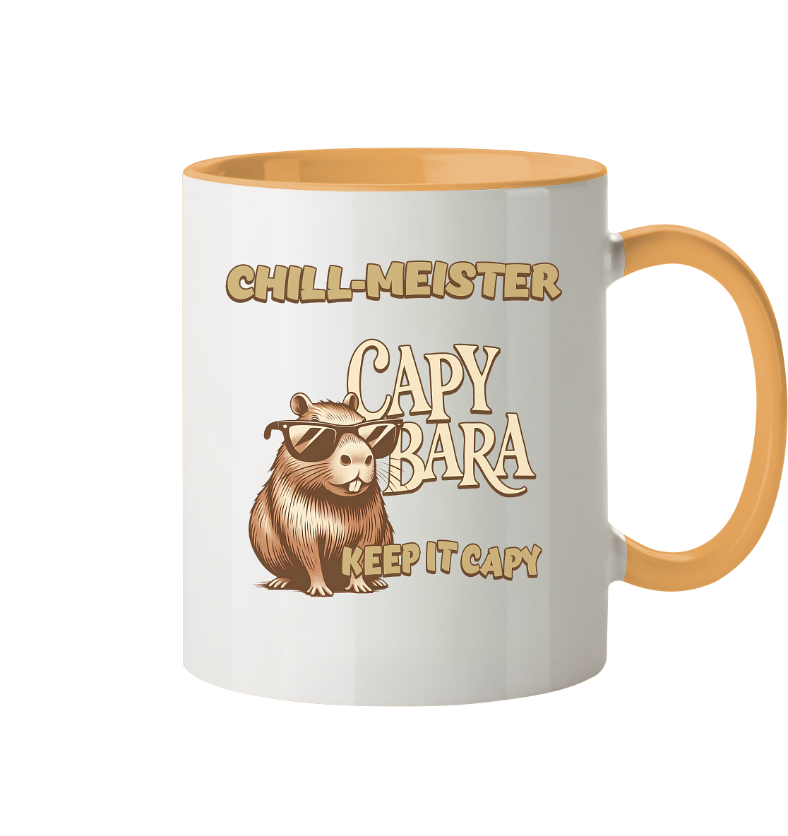 Chill-Meister Capybara – Keep it Capy (Bio & Premium) - Tasse zweifarbig