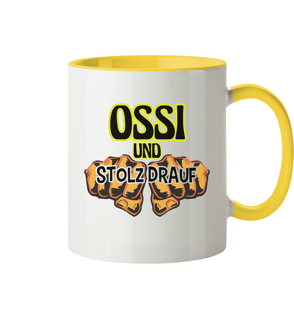 Ossi und stolz drauf - Tasse zweifarbig