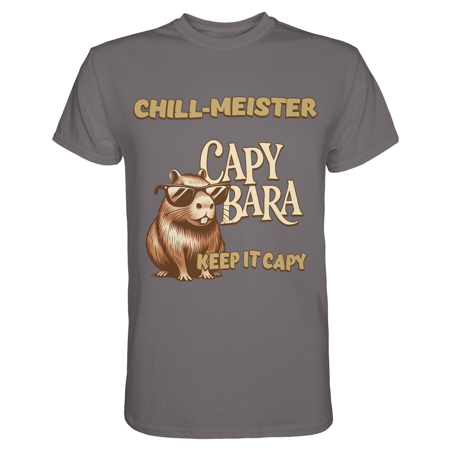 Chill-Meister Capybara – Keep it Capy (Bio & Premium) - Unisex Essential Premium Shirt