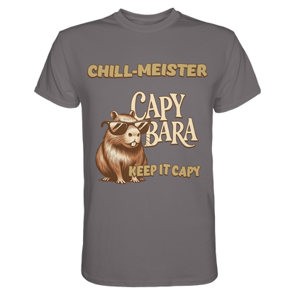 Chill-Meister Capybara – Keep it Capy (Bio & Premium) - Unisex Essential Premium Shirt