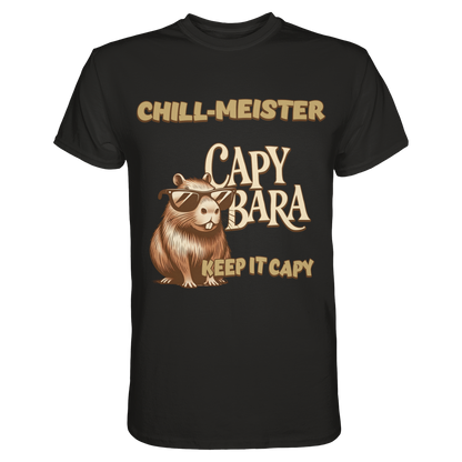 Chill-Meister Capybara – Keep it Capy (Bio & Premium) - Unisex Essential Premium Shirt
