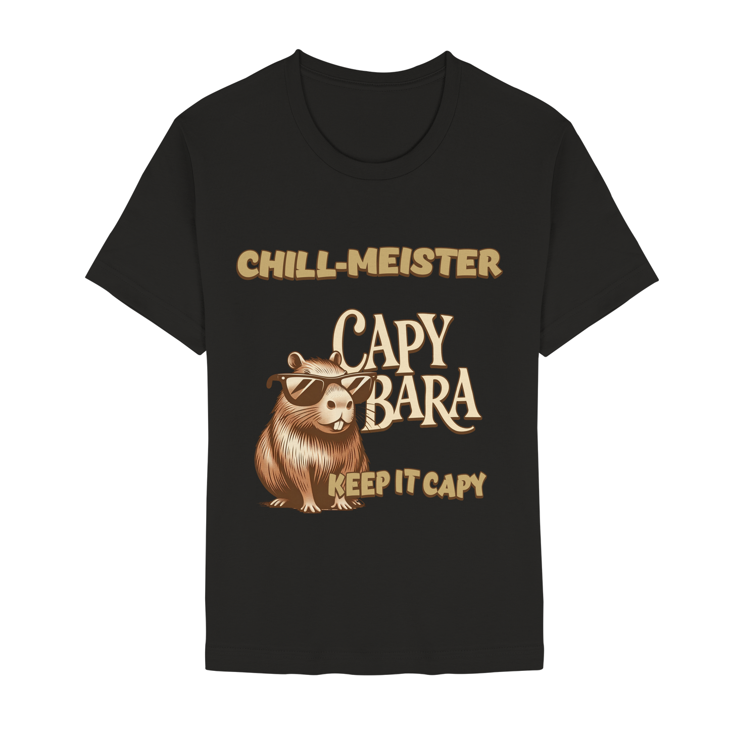 Chill-Meister Capybara – Keep it Capy (Bio & Premium) - Unisex Essential Premium Shirt