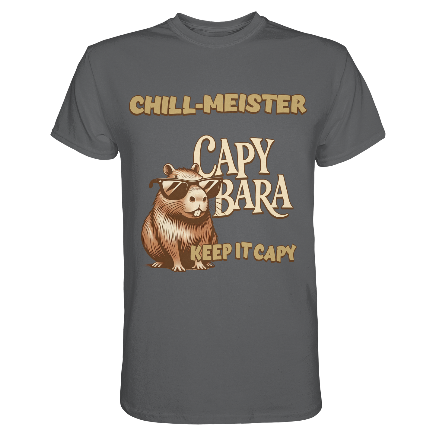 Chill-Meister Capybara – Keep it Capy (Bio & Premium) - Unisex Essential Premium Shirt