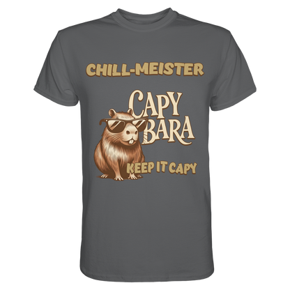 Chill-Meister Capybara – Keep it Capy (Bio & Premium) - Unisex Essential Premium Shirt