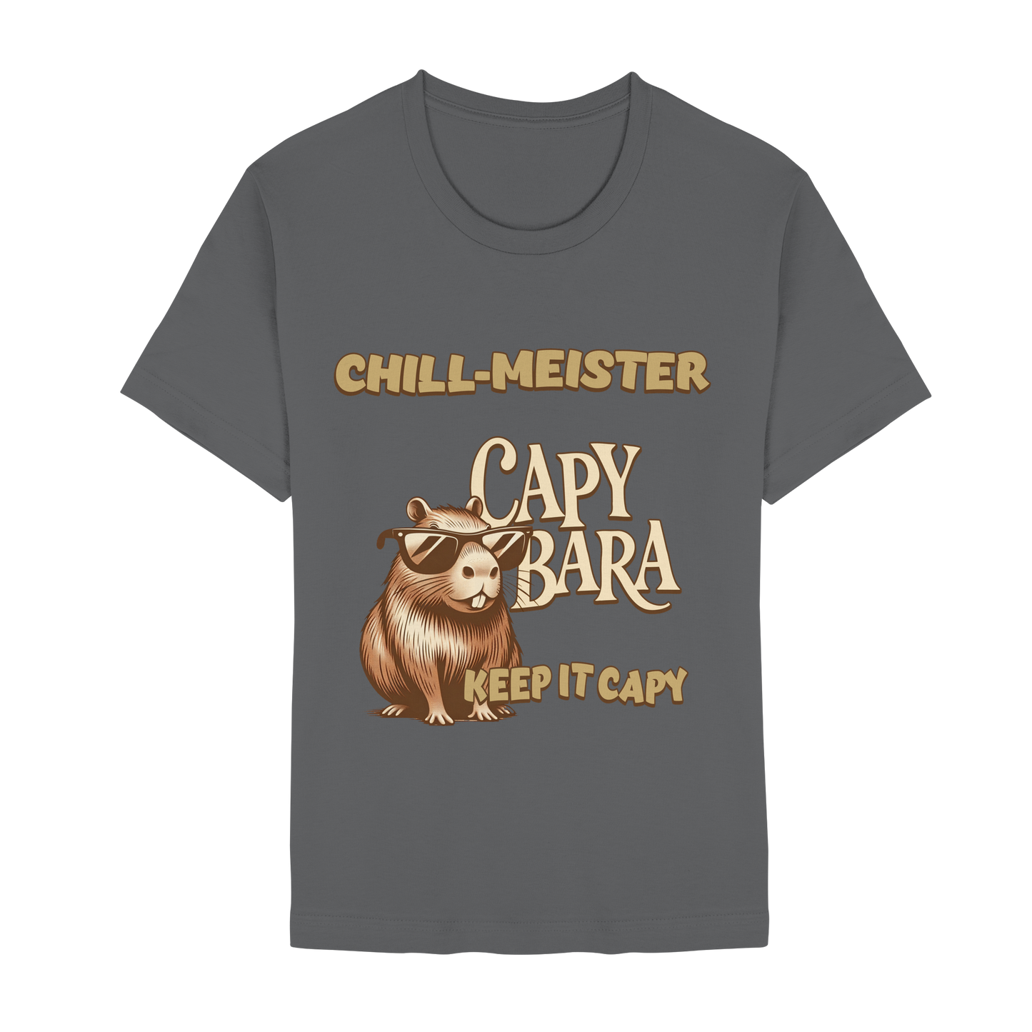 Chill-Meister Capybara – Keep it Capy (Bio & Premium) - Unisex Essential Premium Shirt