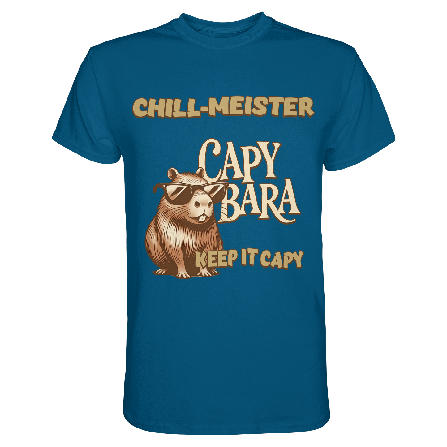 Chill-Meister Capybara – Keep it Capy (Bio & Premium) - Unisex Essential Premium Shirt