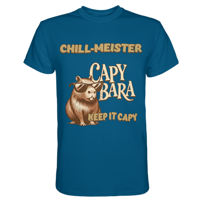 Chill-Meister Capybara – Keep it Capy (Bio & Premium) - Unisex Essential Premium Shirt