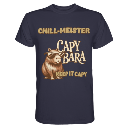 Chill-Meister Capybara – Keep it Capy (Bio & Premium) - Unisex Essential Premium Shirt