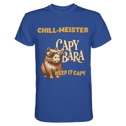 Chill-Meister Capybara – Keep it Capy (Bio & Premium) - Unisex Essential Premium Shirt