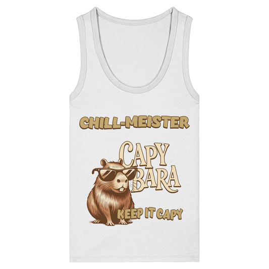 Chill-Meister Capybara – Keep it Capy (Bio & Premium) - Womens Organic Fitted Tank Top