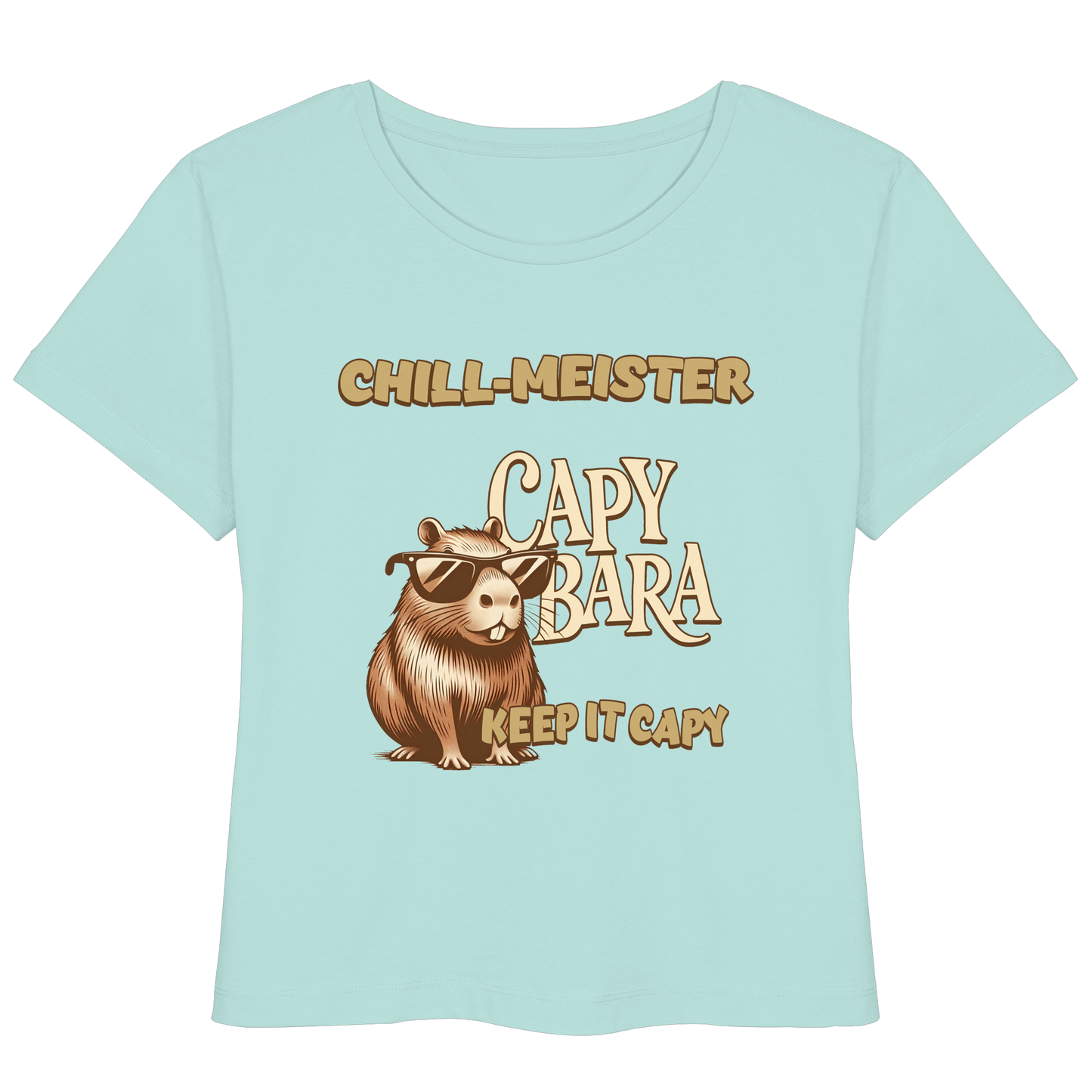 Chill-Meister Capybara – Keep it Capy (Bio & Premium) - Womens Organic Lightweight T-Shirt