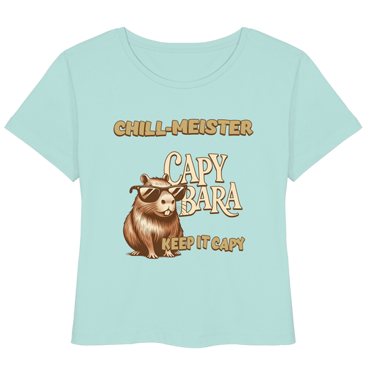 Chill-Meister Capybara – Keep it Capy (Bio & Premium) - Womens Organic Lightweight T-Shirt